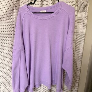 Maurices Lilac Ribbed Top